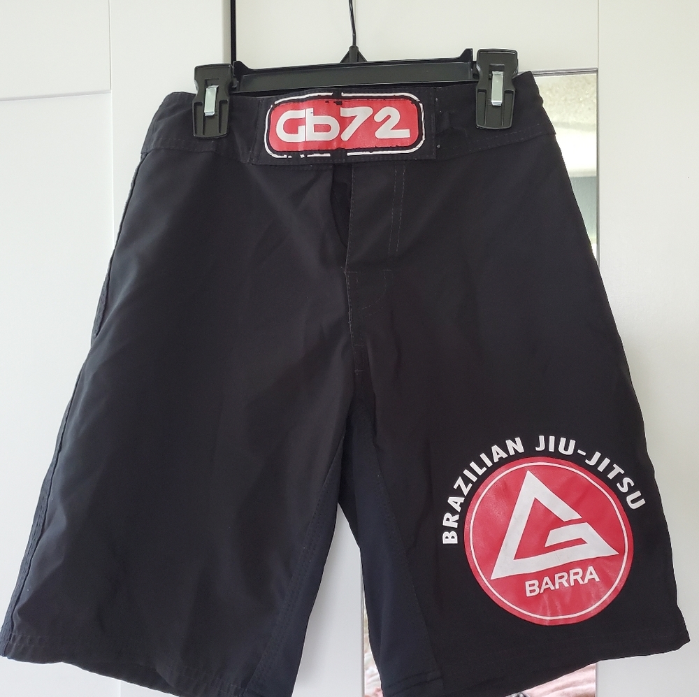 Gracie Barra youth training shorts YSM black
